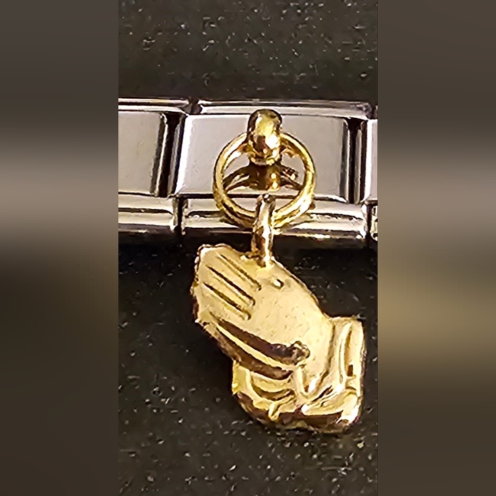 Praying Hands Italian Charm